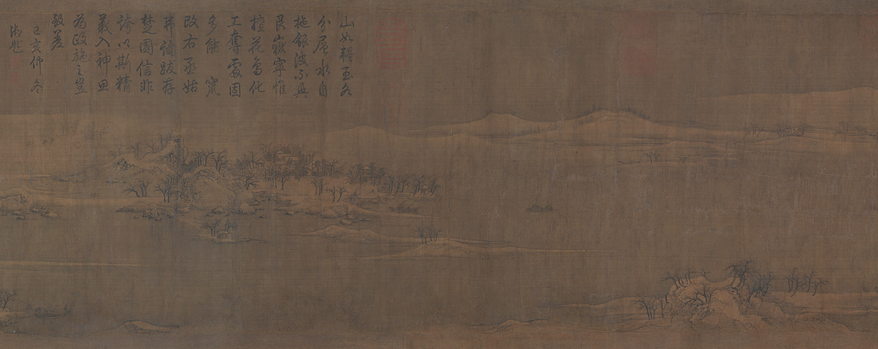 图片[1]-Picture scroll of Zhao Ji returning to the boat on the snowy river-China Archive